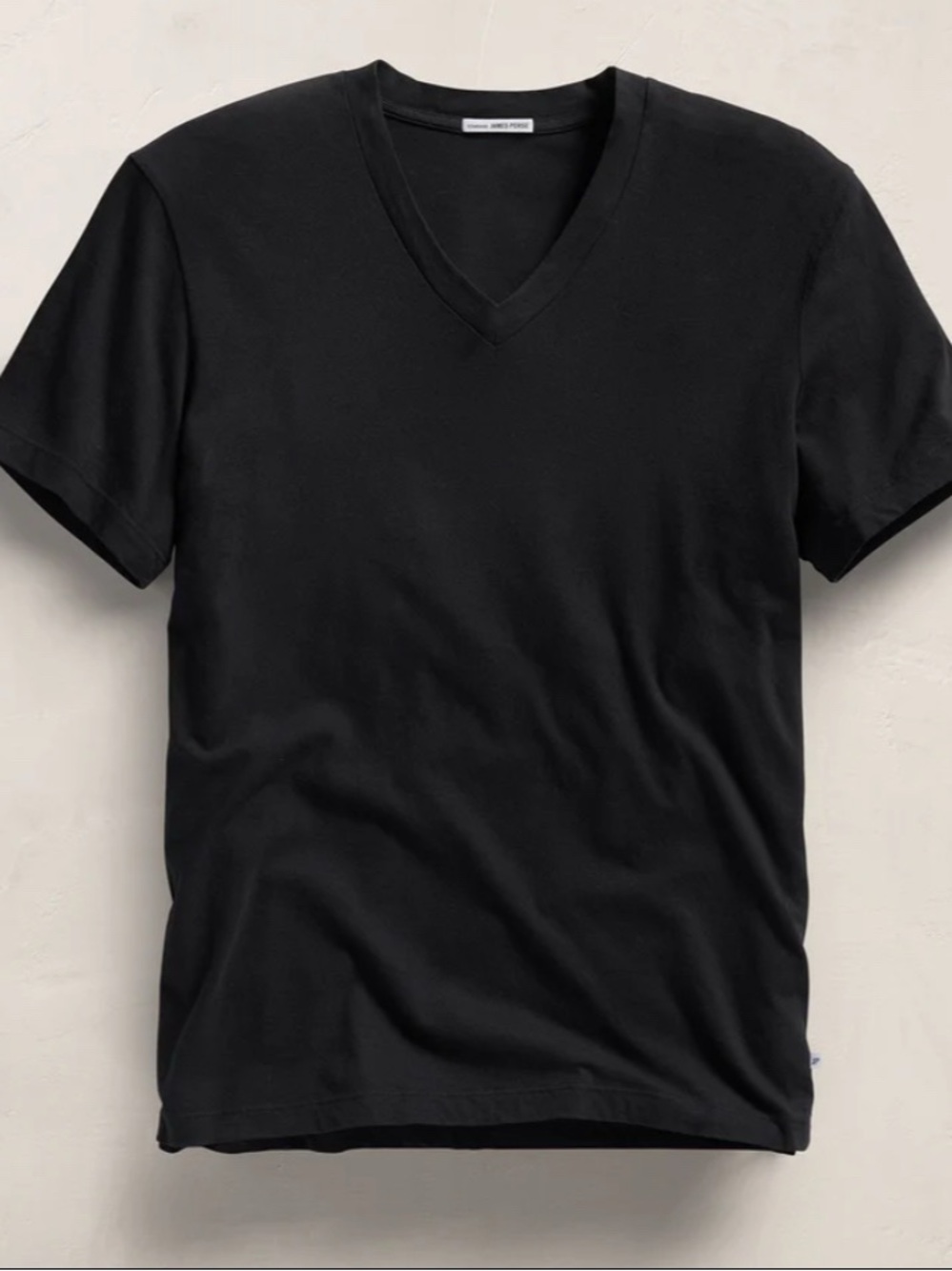 NWOT 100% Cotton V Neck T-Shirt in Black